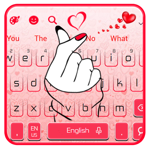 Cute Love Heart Keyboard icon
