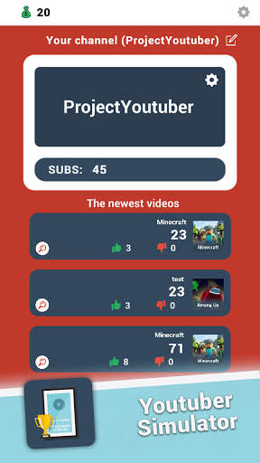 Project: Youtuber screenshot 1