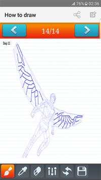 how to draw Captain America screenshot 3