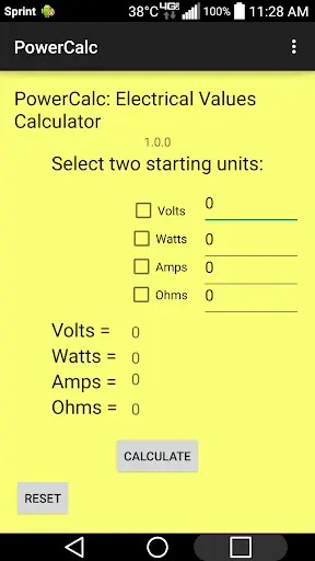 PowerCalc: Electric Calculator screenshot 1