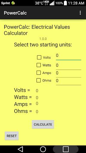PowerCalc: Electric Calculator скриншот 1
