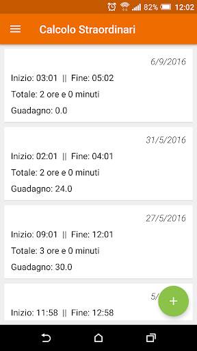 Calcolo straordinari screenshot 1