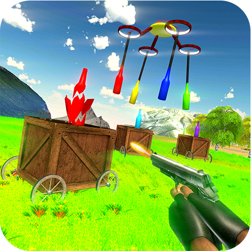 Real Bottle Shoot 3D- Expert Gun Shooting Game icon