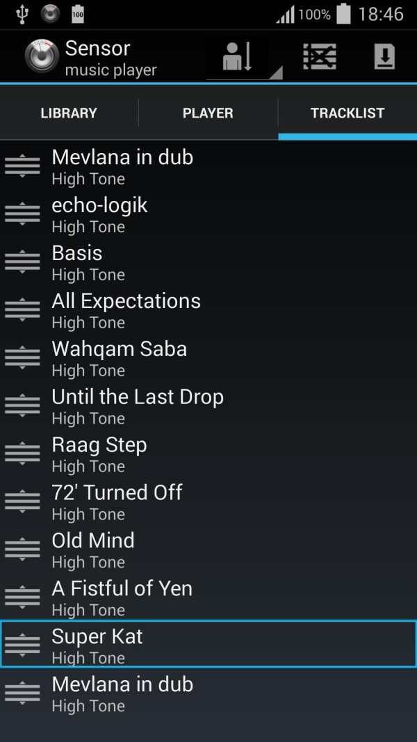 Sensor music player screenshot 3