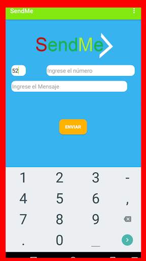 SendmeX: whatsapp message without adding  contacts screenshot 2