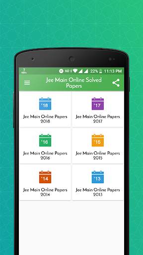 Jee Main Online Exam Solved Papers screenshot 1
