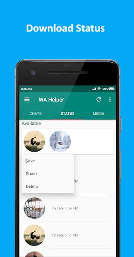 Read Deleted Message & Download Status - WA Helper screenshot 4