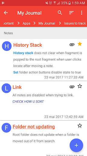 My Journal screenshot 1