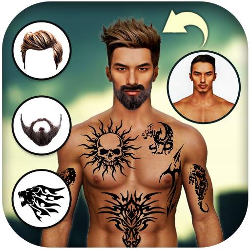 Man Tattoo & Hairstyle Editor 1.24