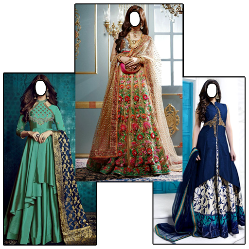 Women Full Frock Photo Suit icon