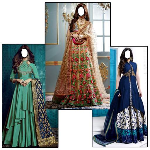 Women Full Frock Photo Suit screenshot 1