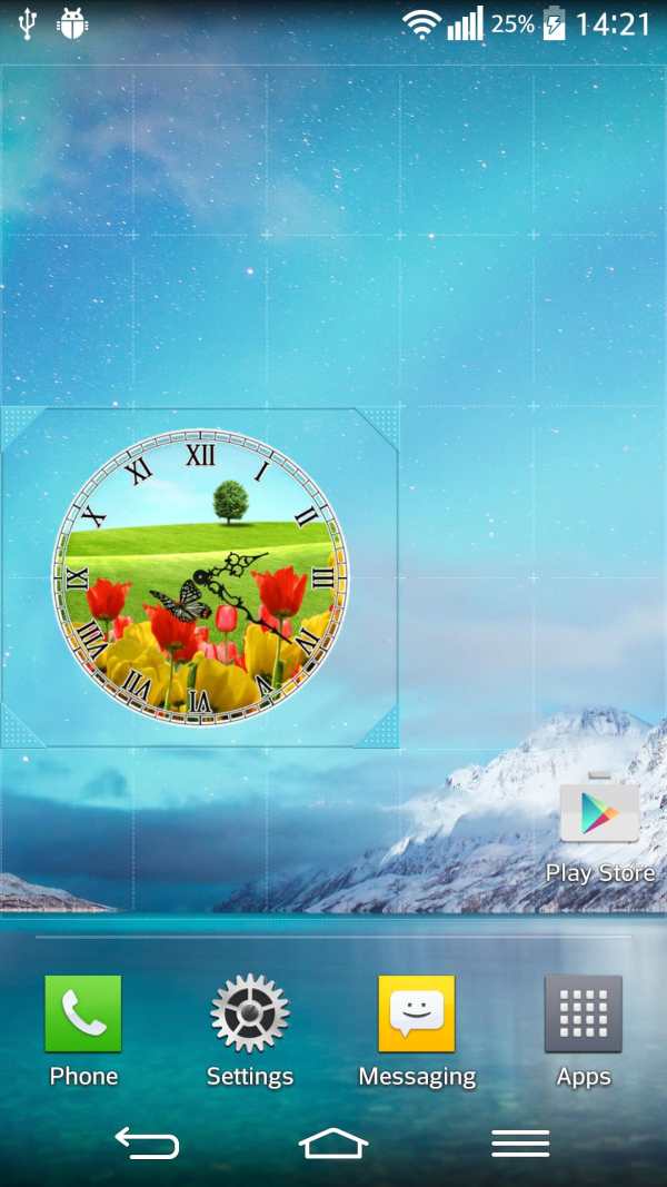 Springtime Analog Clock screenshot 3