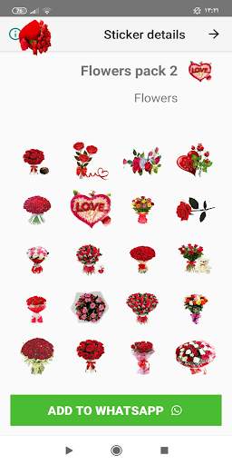 New Flowers Stickers 🌷🌹💐 Roses WAStickerApps screenshot 3