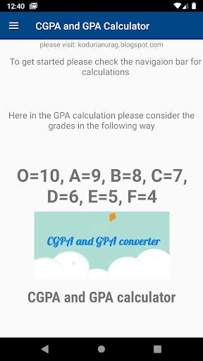 CGPA and GPA calculator screenshot 2