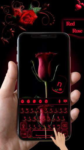 Red Rose keyboard Theme screenshot 2