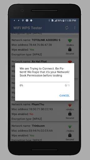 WPS WPA Tester — WiFi WPS Connect, Recovery screenshot 4