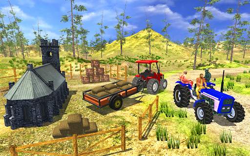Tractor Driving Simulator Offroad Tractor Trolley screenshot 1