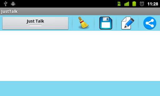 Just Talk - Text to Speech . Read news & blogs screenshot 1