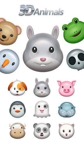 GO Keyboard Sticker 3D animals screenshot 2