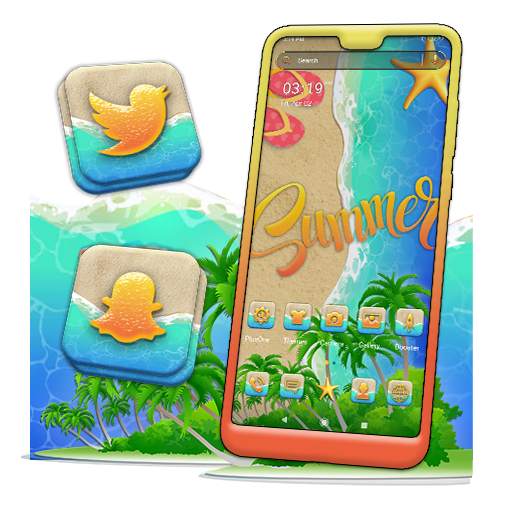 Summer Beach Launcher Theme 1.0