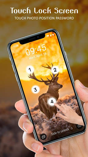 Touch Lock Screen - Touch Photo Position Password screenshot 1