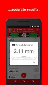 LPG Injection Rail Nozzle Diameter Calculator-Lite screenshot 6