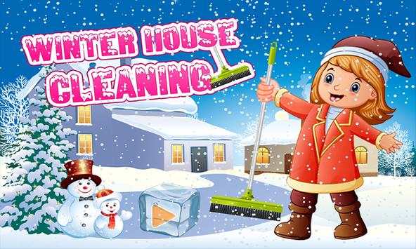 🏠 House Cleaning - Winter Room Cleanup screenshot 1