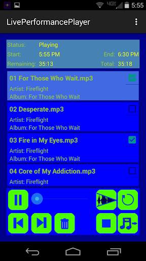 Live Performance Music Player screenshot 1