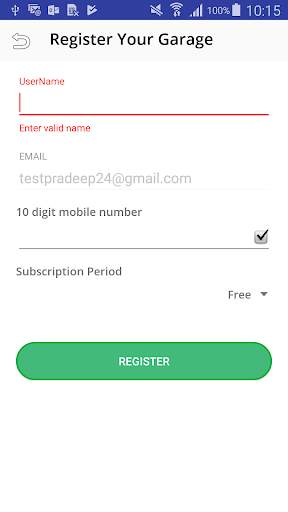 Wheels Garage: Register garage & automobile shops screenshot 3