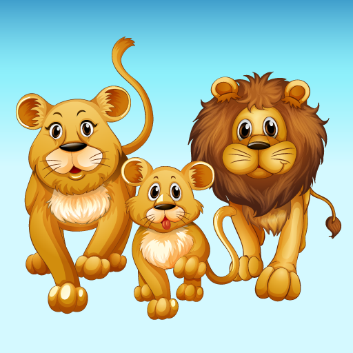Animals puzzle games for kids icon