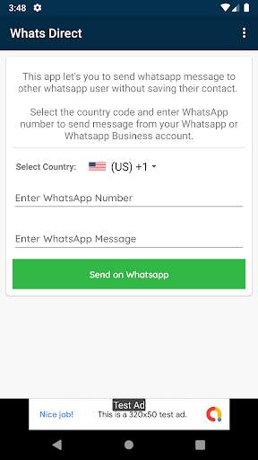 WhatsDirect - Send direct message to Whatsapp screenshot 2