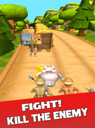 Tom and Mouse Rush Jungle Game Fast Subway Zoo Run screenshot 9