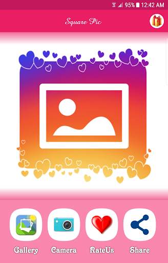Square Pic - Filters, Stickers & Blur Background screenshot 1