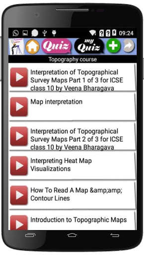 Topography course screenshot 2