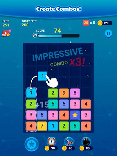 Merge Block: Fun Number Puzzle 9 تصوير الشاشة
