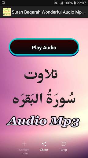 Surah Baqarah Wonderful Audio 2 تصوير الشاشة