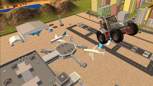 Flying Tractor Ride Simulator screenshot 5