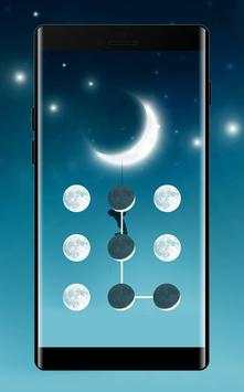 Moon APP Lock Theme Crescent Pin Lock Screen screenshot 2