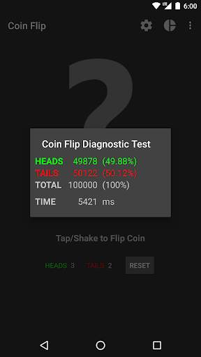 Simple Coin Flip (Phone Wear) screenshot 4