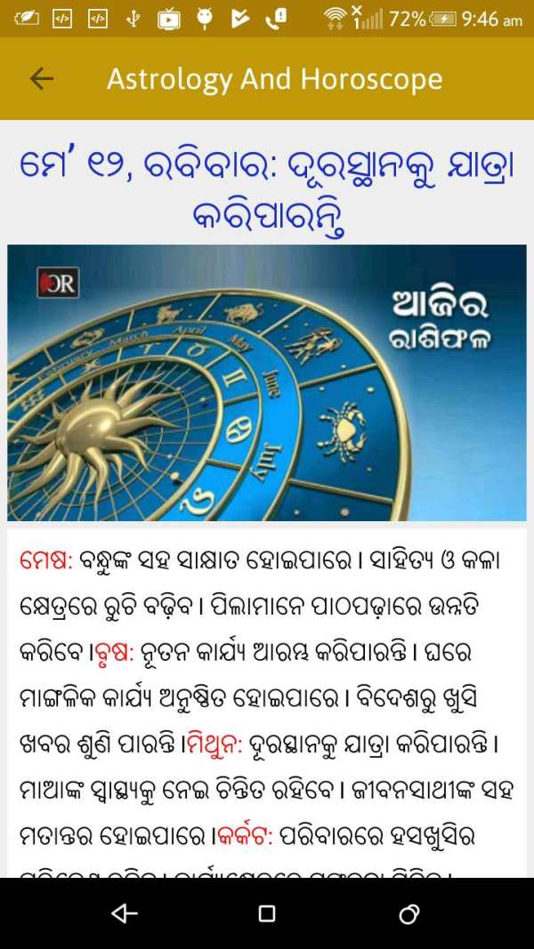 Odia Astrology : Odia Rasiphala screenshot 5