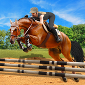 Caballo Montando Simulador 3D: Jockey Móvil Juego icon