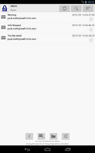 Mail1Click - Secure Mail screenshot 5