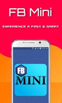Mini For Facebook - FB Mini screenshot 1