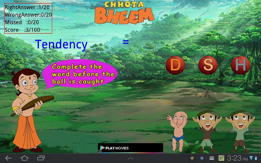 Quick Word Game with Bheem screenshot 5