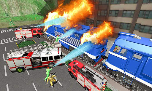 Burning Metro Train-Emergency Fire Engine Driver screenshot 2