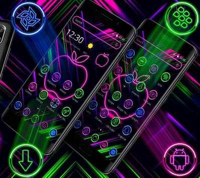 Neon Apple Colorful Launcher Theme🍏 screenshot 4