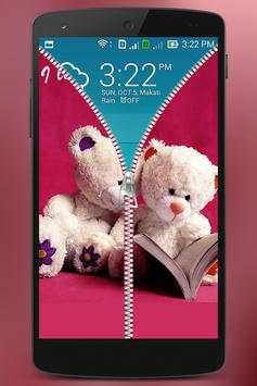 Teddy Bear Zipper Lock screenshot 3