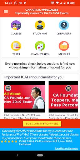 CA Foundation screenshot 1
