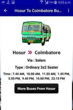 Hosur Bus Info screenshot 3
