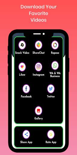 Vmate Video Downloader 2021 : Vmate India screenshot 1